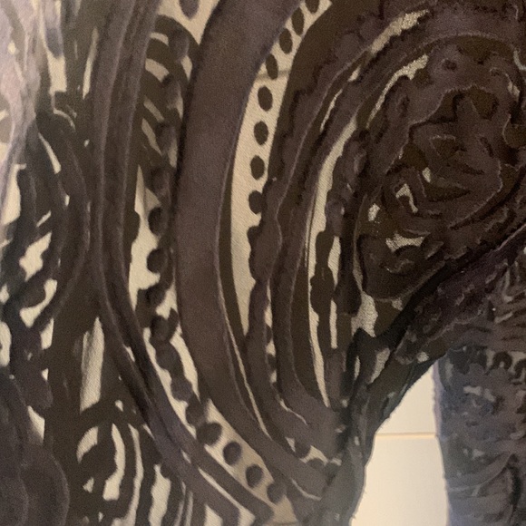 Calypso St Barth sheer silk navy lace tunic, Size Small. EUC - Picture 3 of 5